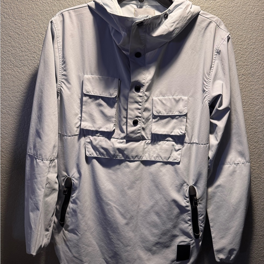 Onitsuka Tiger by Asics Gray Hooded Raincoat